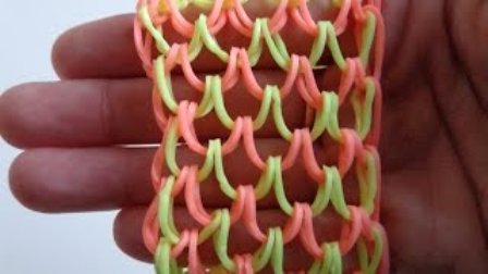 Elastisk armbånd i Dragon Scale Sådan væves armbånd drageskæl fra gummibånd, video MK