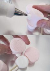 DIY kytice z marshmallow, marmelády a ďalších prísad, foto, majstrovská trieda pre začiatočníkov krok za krokom