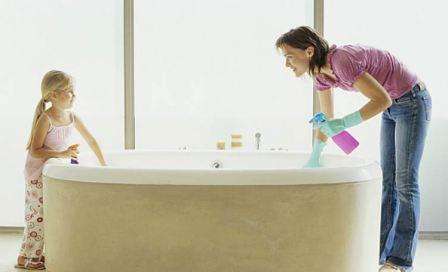 تنظيف الحمام في المنزل ، الوسائل ، الطرق