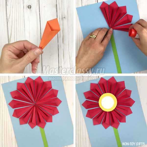 بطاقات DIY مع الزهور