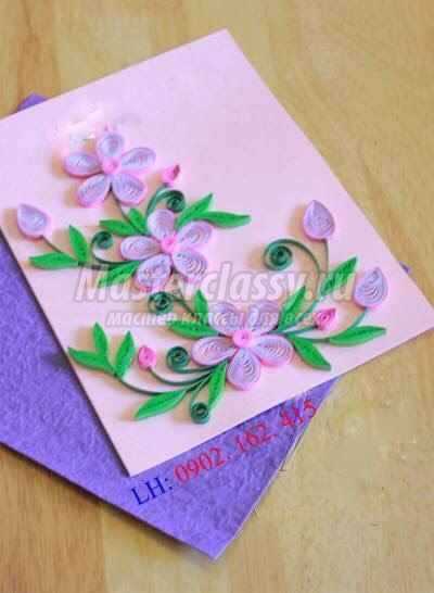 بطاقات DIY مع الزهور