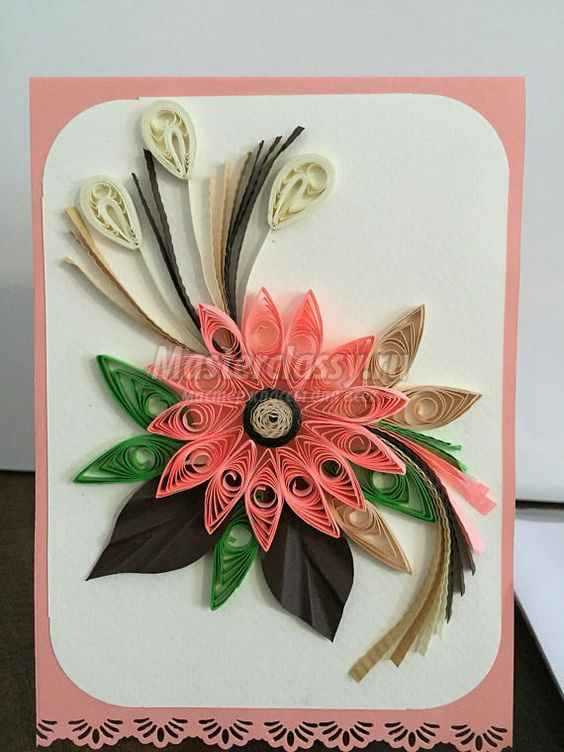 DIY -kort med blomster