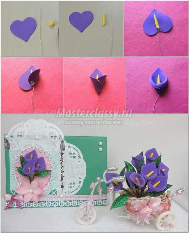 DIY -kort med blomster