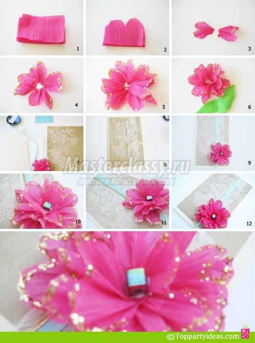 DIY -kort med blomster