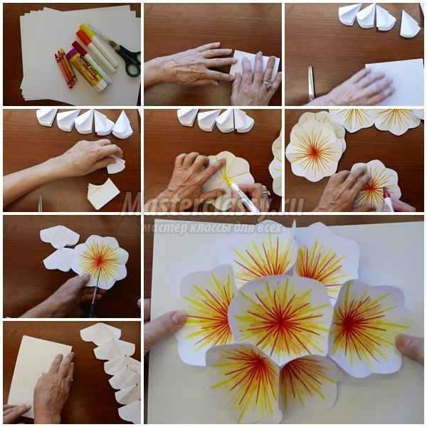 DIY -kort med blomster