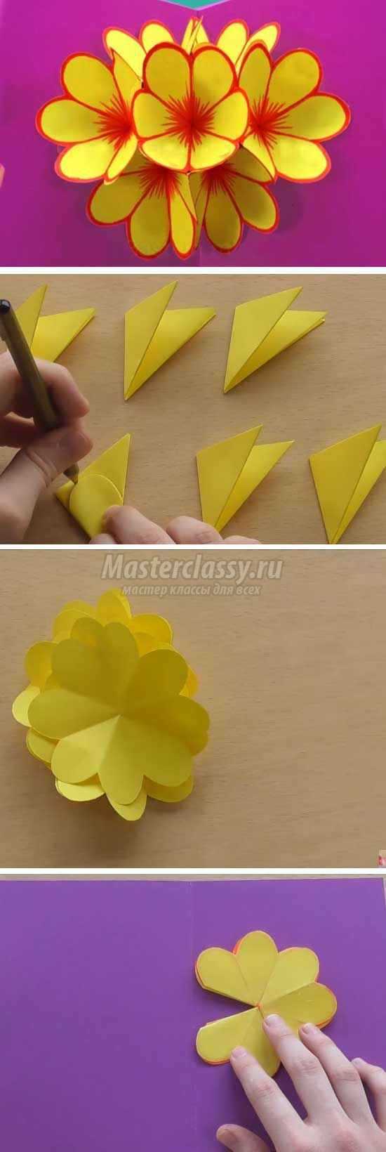 DIY -kort med blomster