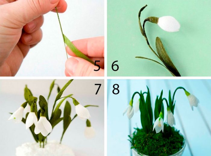 DIY papirblomster fotoeksempler: hvordan man laver håndværk til begyndere i en mesterklasse, hvad skal man gøre fra tyndt crepe -papir og fra tykt papir?