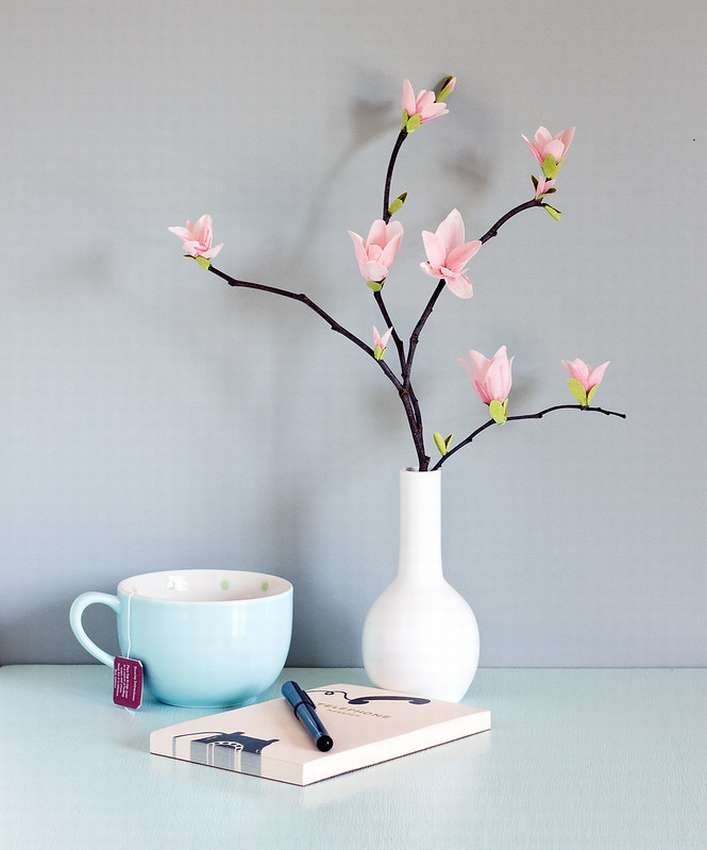 crepe papir magnolia blomst