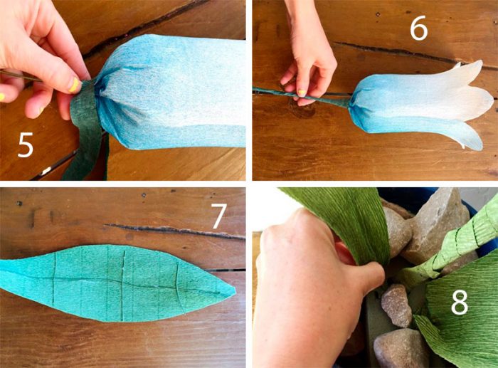 DIY papirblomster fotoeksempler: hvordan man laver håndværk til begyndere i en mesterklasse, hvad skal man gøre fra tyndt crepe -papir og fra tykt papir?