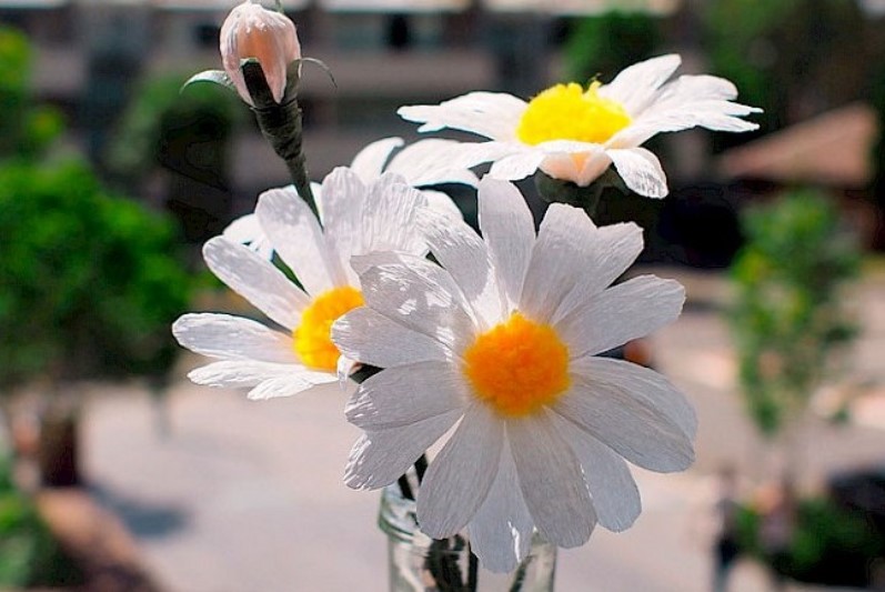 DIY papirblomster fotoeksempler: hvordan man laver håndværk til begyndere i en mesterklasse, hvad skal man gøre fra tyndt crepe -papir og fra tykt papir?