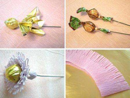 Teraz môžete z vlnitého papiera vyrobiť nefúkané púčiky kvetov.