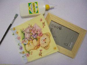 Decoupage fotorammer DIY decoupage fotorammer