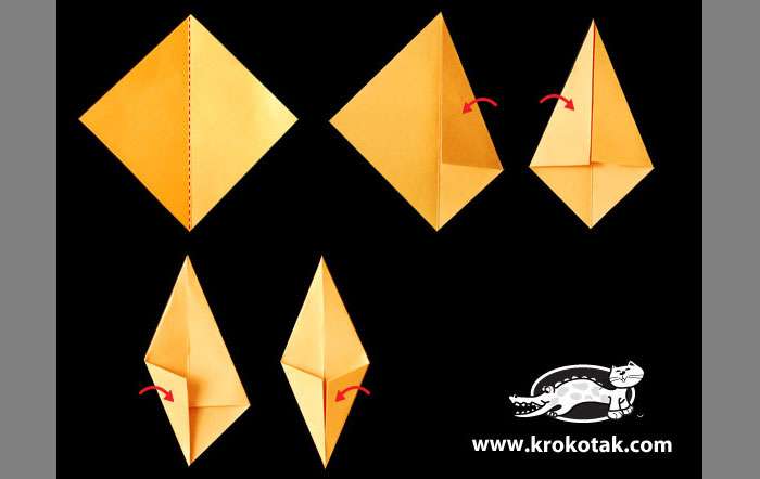 Výroba remesiel na 1. september origami DIY origami remeslá