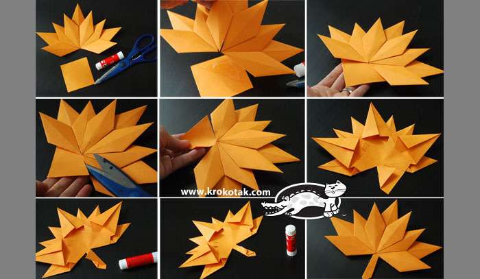 Výroba remesiel na 1. september origami DIY origami do septembra