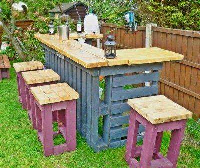 Na letnej chate je najčastejšie pozorovať altánok alebo stôl so stoličkami. Ako sa pozeráte na bar v záhrade?