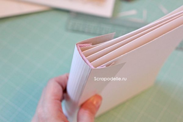 Χειροποίητο χαρτόδετο για άλμπουμ scrapbooking, βήμα 7