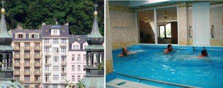 Tuhannet turistit kerääntyvät Karlovy Varyyn joka talvi. Voit myös yöpyä Morava -hotellissa, joka on osa Karlovy Varyn kylpyläkompleksia. Voit rentoutua sen alueella vuodenajasta riippumatta.