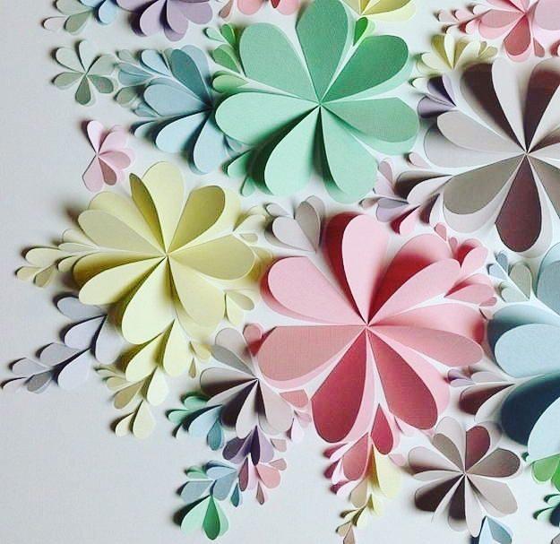 nápady na dekoráciu papiera
