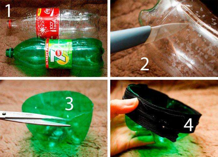 gør-det-selv sparegris fra en plastflaske