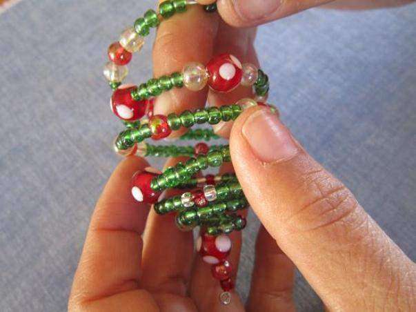 håndværk til det nye år fra perler