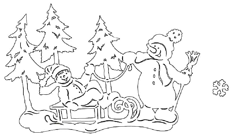 strom šablóny a Santa Claus