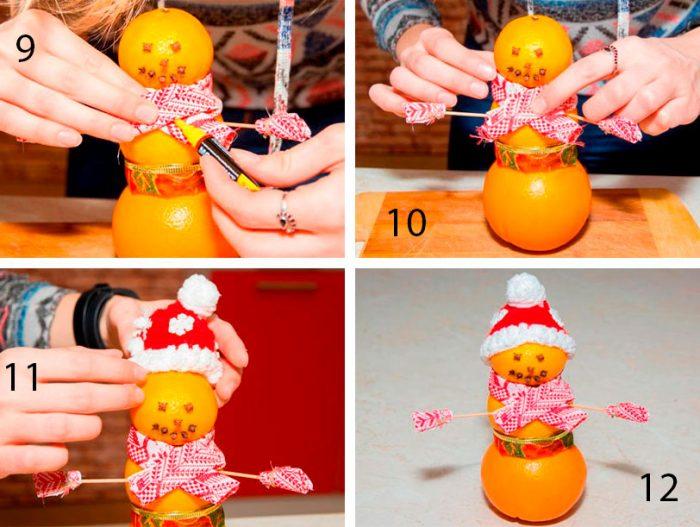 إكليل عيد الميلاد DIY من اليوسفي