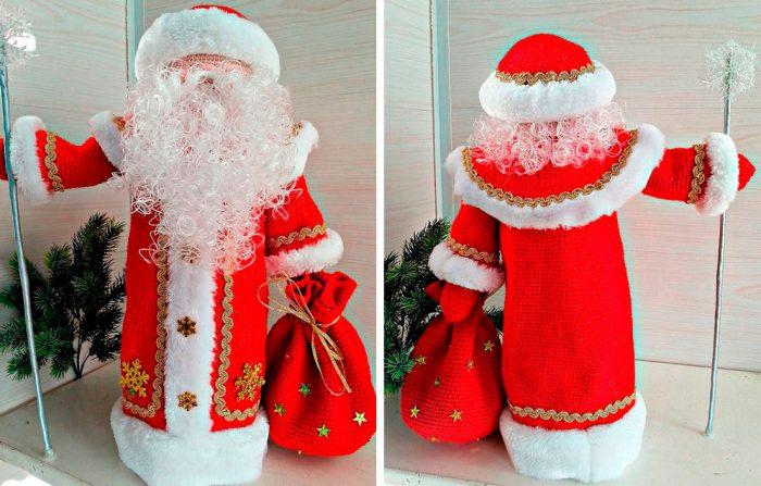 سانتا كلوز مصنوعة يدويا من زجاجة