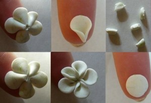 kvety z polymérovej hliny