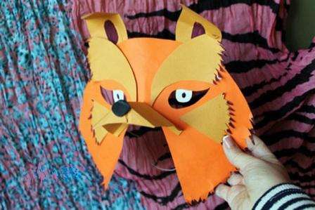 Ako vyrobiť masky z papiera a plsti. Video a foto