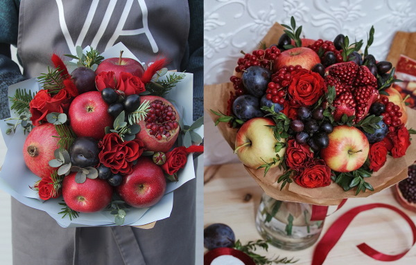 Originale buketter er ikke lavet af blomster. Sådan laver du mad, slik