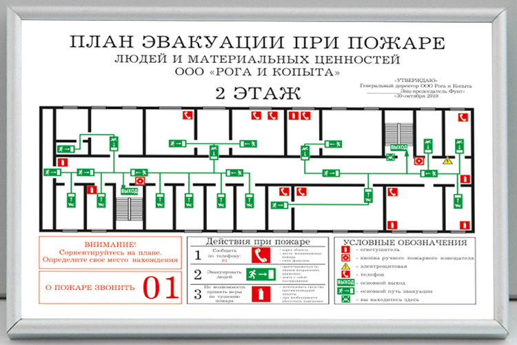 plan for brandevakuering