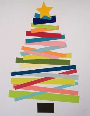 DIY vianočné pohľadnice vyrobené z papiera