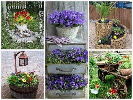 Når alt er klar, kan du begynde at plante planter. Det tilrådes at på forhånd forberede blomsterfrø, der blomstrer hele sommeren eller midlertidigt. For at blomsterbedet altid skal blomstre, vælges planter, så deres blomstring gradvist ændres.