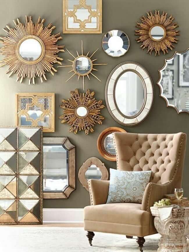 Καθρέπτες τοίχου σε διάφορα σχέδια
