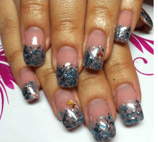 nytår ideer manicure gel