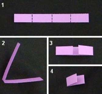 γιρλάντα origami από σχέδιο χαρτιού