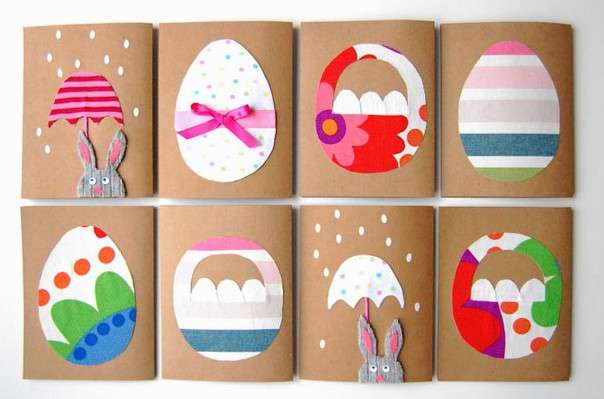 DIY kauniita postikortteja pääsiäiseksi