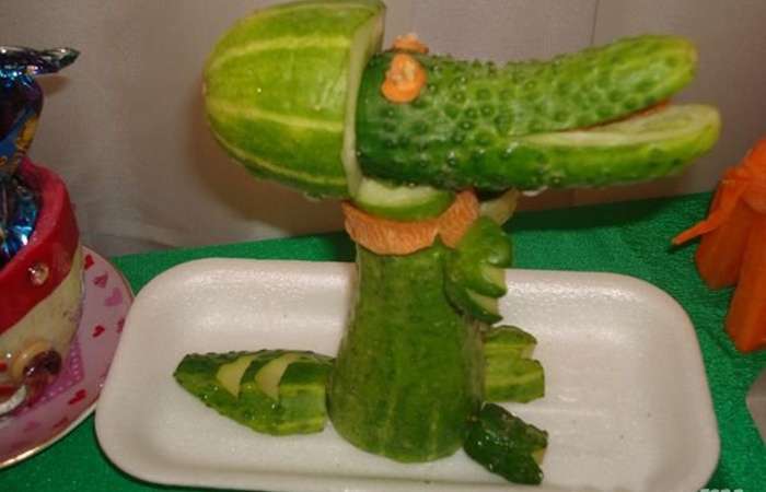 smukt kunsthåndværk fra grøntsager