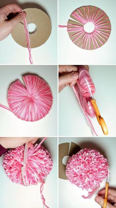 hvordan man laver en bubo af tråde på en hat