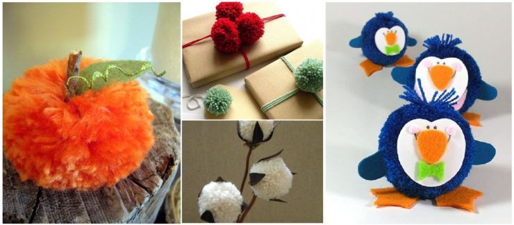 Sådan laver du en pom-pom til en hat lavet af pels, garn eller tråd-en mesterklasse om strikning af pom-poms, foto- og videoinstruktioner