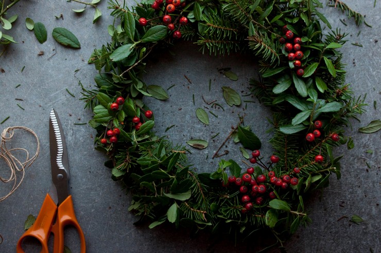 Sådan laver du en DIY julekrans