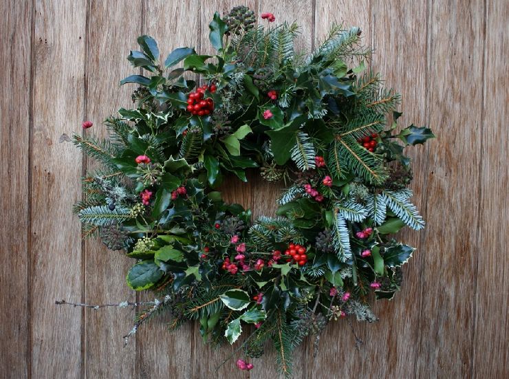 Sådan laver du en nytårskrans. DIY julekrans