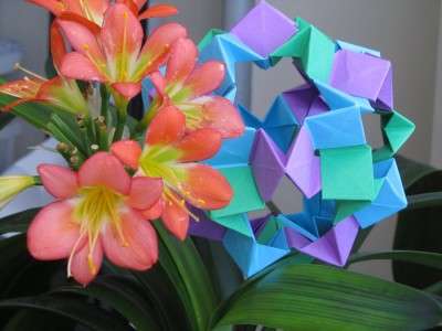 Kusudama: مخططات التجميع للمبتدئين. فيديو