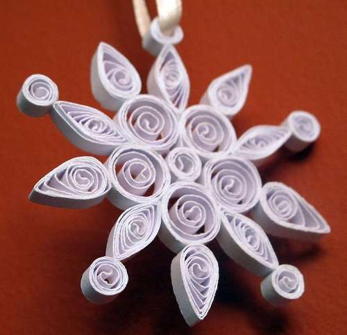 quilling νιφάδα χιονιού master class με φωτογραφίες βήμα προς βήμα