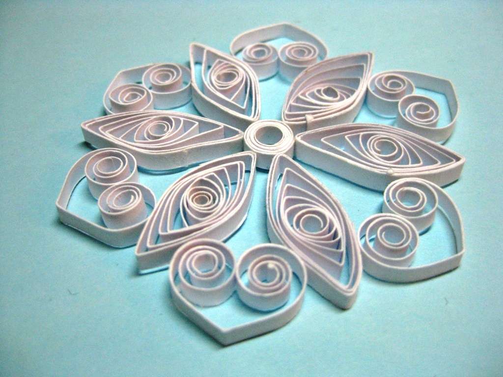 quilling snefnug mesterklasse med trin for trin fotos