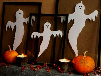 DIY halloweenská dekorácia izbovej dekorácie