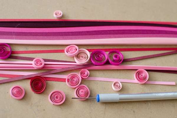 quilling valentine για αρχάριους