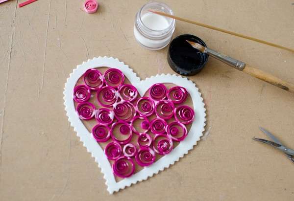 quilling valentinky