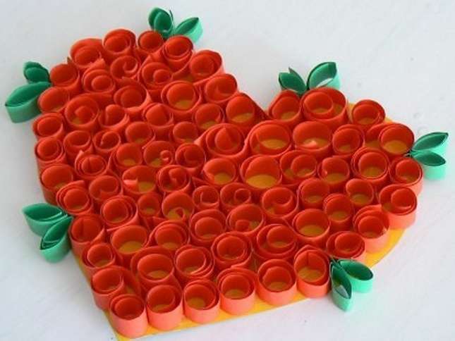 valentínske quilling