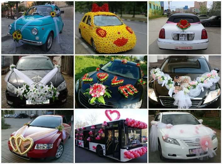 Sådan dekorerer du selv en bryllupsbil